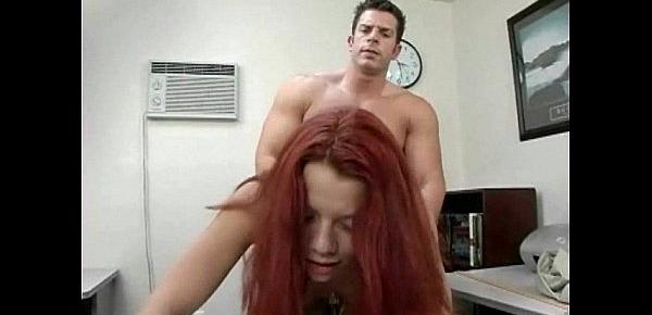  fake redhead teen gets her wet pussy drilled hard by her teacher